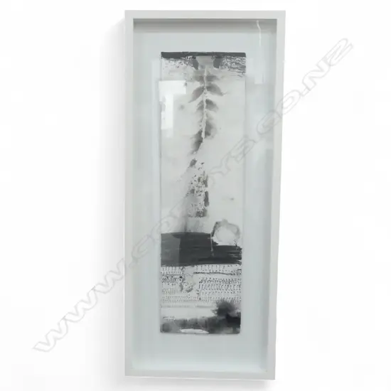 JAMES F. ROBINSON (NZ b.1972) 'GRAND SKY / WALK ON ME AND DIE' GRAPHITE & INK ON PAPER, 700x200mm