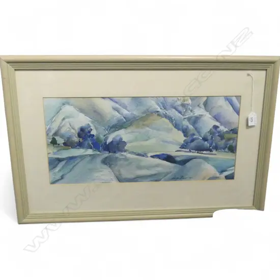 STANLEY PALMER, LANDSCAPE WC 1976 240x520mm