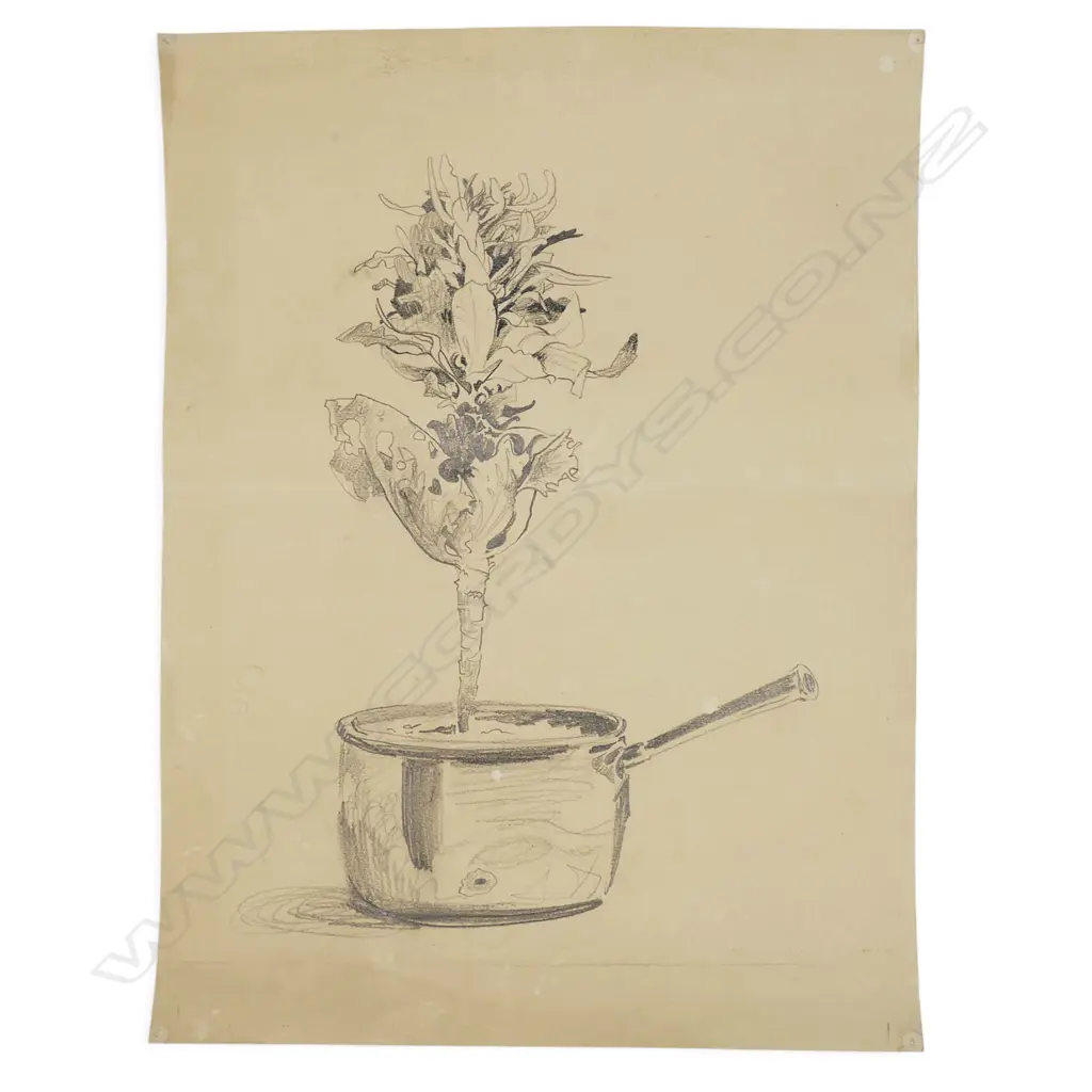 Denis Knight Turner (NZ 1924-2011) five drawings, Image 1++