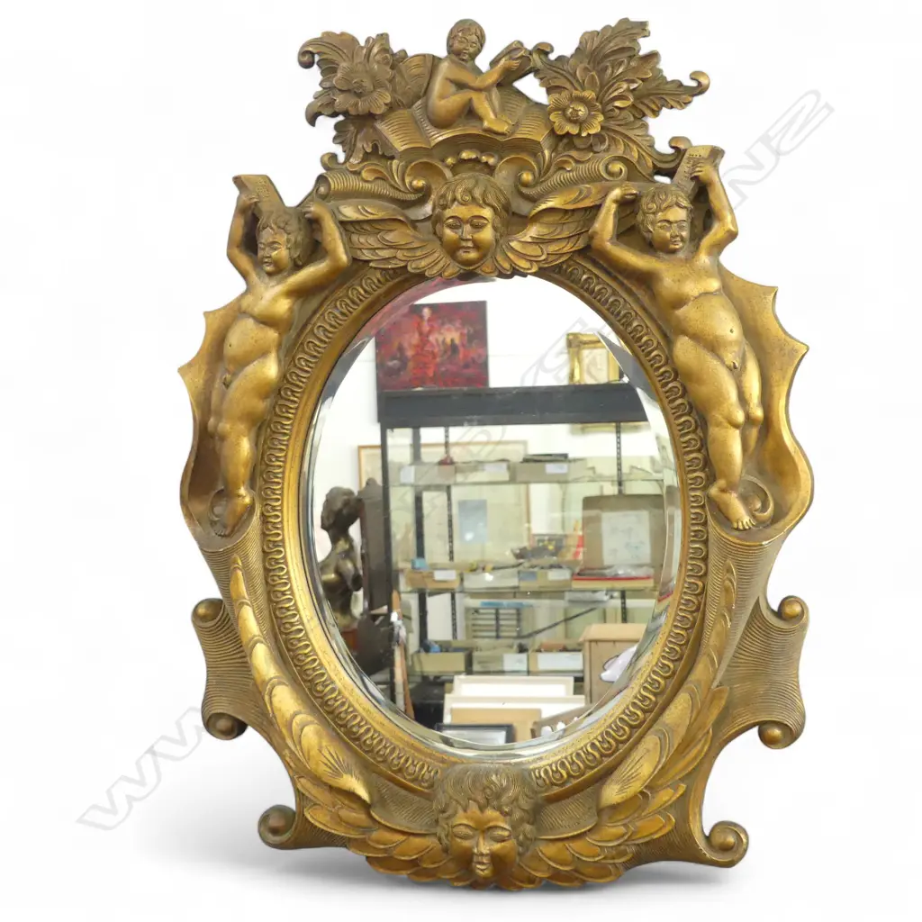 LG ORNATE GOLD FRAMED MIRROR 860x610mm Image 1++
