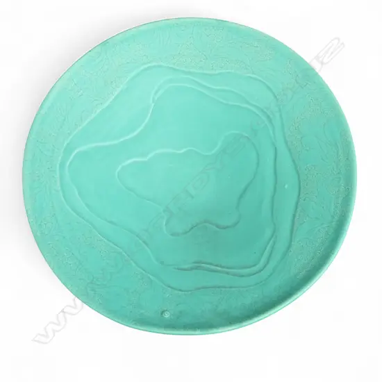 KEUM SUN LEE PALE TURQUOISE WIDE DISH, Dia.400mm