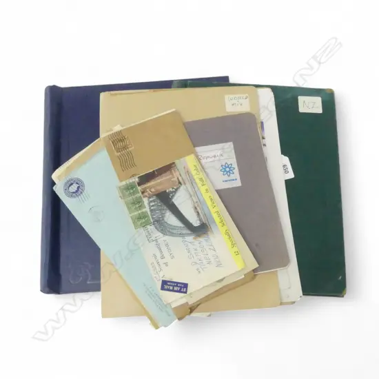 2 STAMP ALBUMS + FOLDER