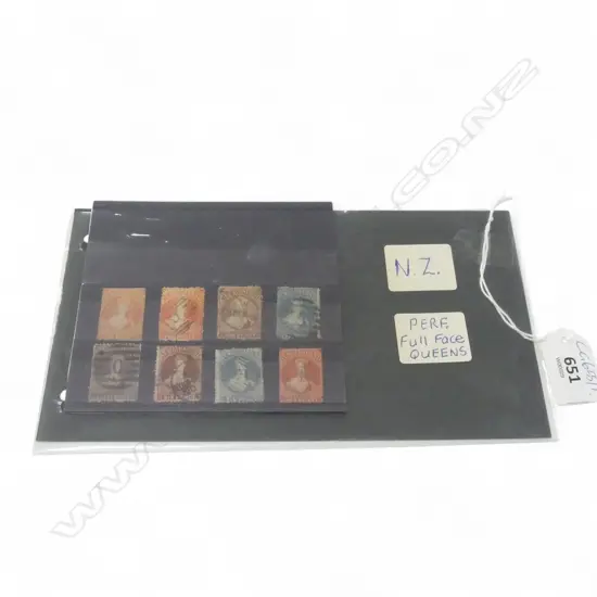 8 STAMPS; NZ FULL FACE QUEENS