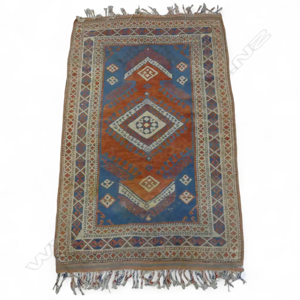 SMALL TURKISH HAND KNOTTED WOOL PILE RUG 1870x1170mm Image 1++