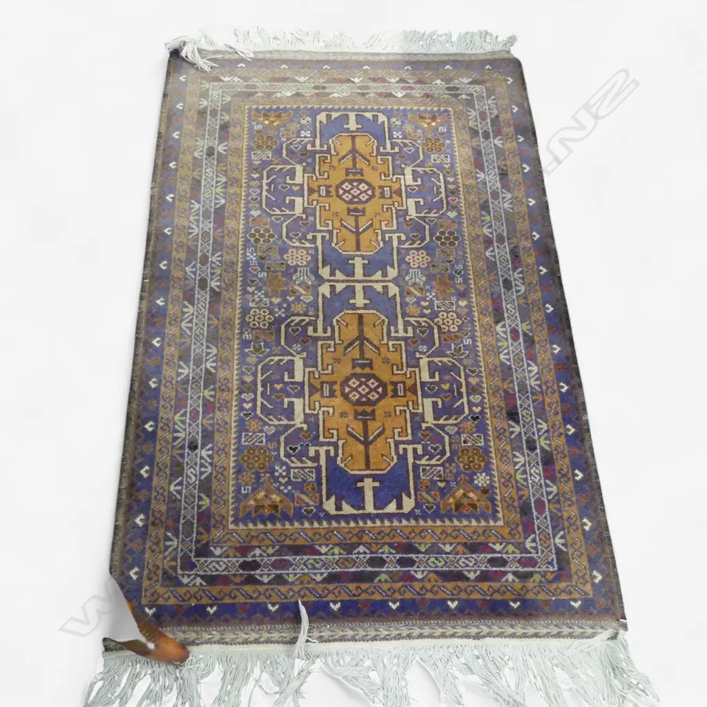 HAND KNOTTED WOOL PILE RUG 1300x840mm Image 1++