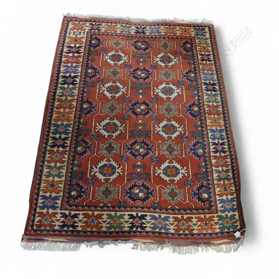 HAND KNOTTED WOOL PILE RUG 1700x1260mm