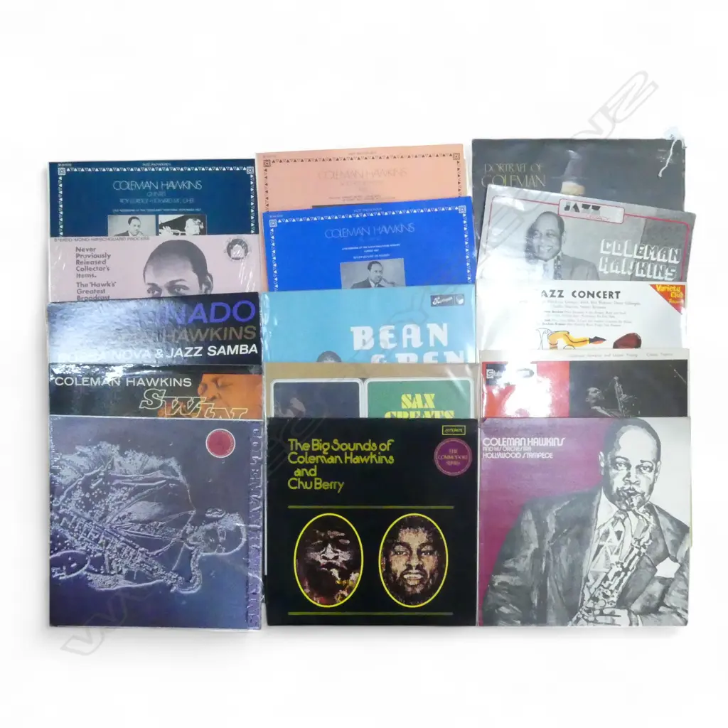 ASST. COLEMAN HAWKINS JAZZ LPs etc Provenance: Ex Collection Wellington Choy Image 1++