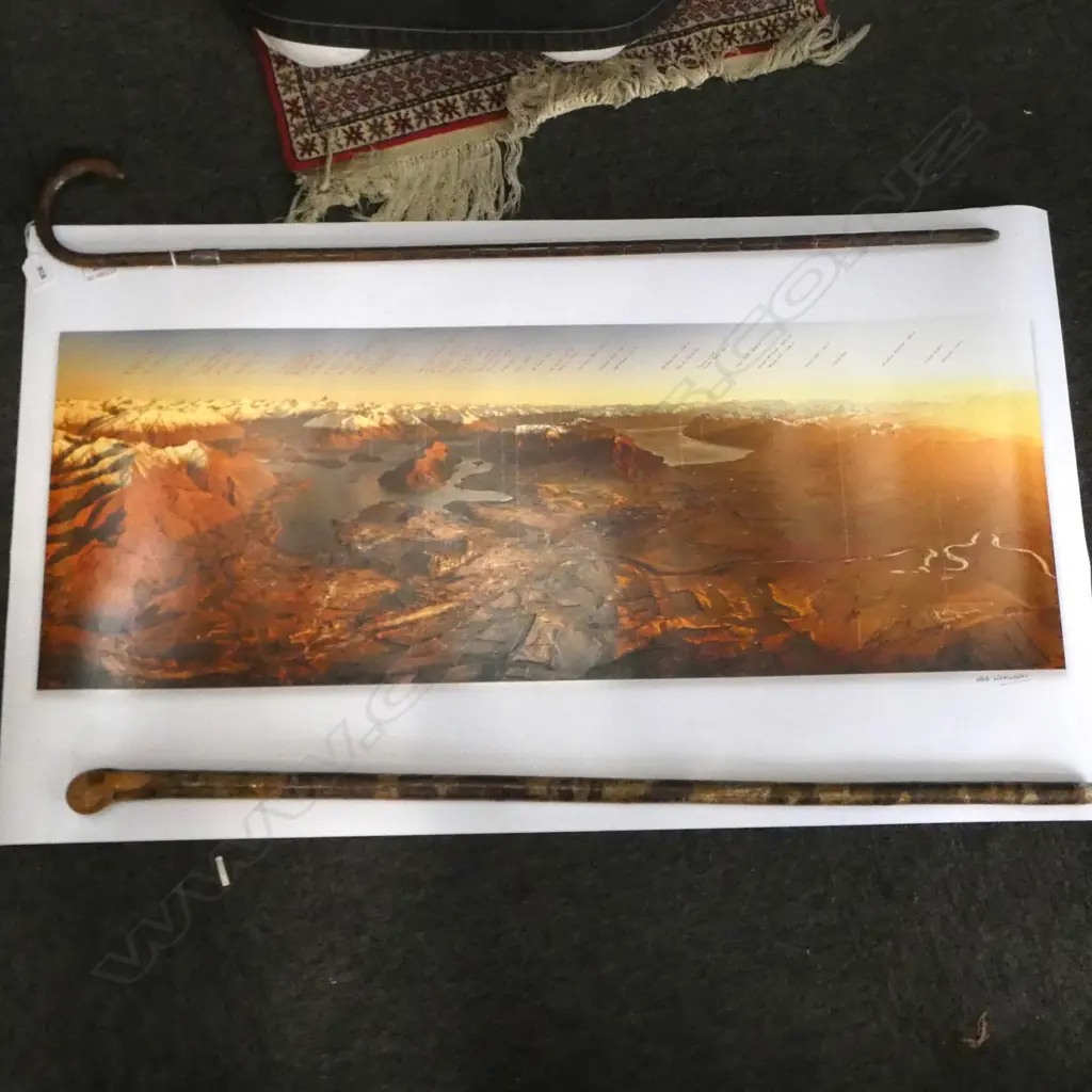 UNFRAMED MIKE WILKINSON 'WANAKA SCENIC 1 #153, PHOTOGRAPH PRINT 880x355mm image size Image 1++