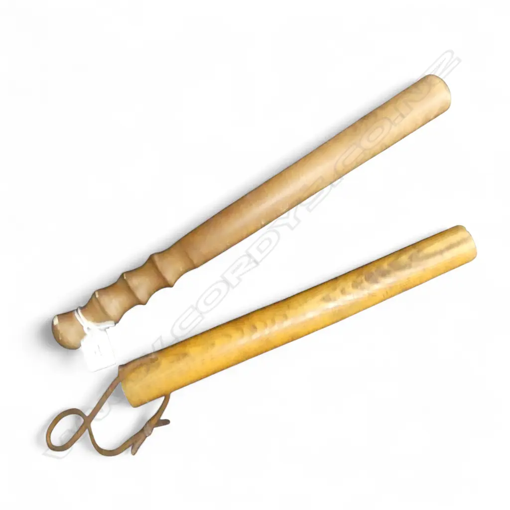 2 WOODEN TRUNCHEONS L.420, 325mm Image 1++