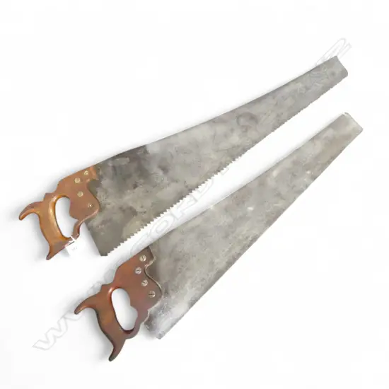 2 VINTAGE SAWS L.815mm