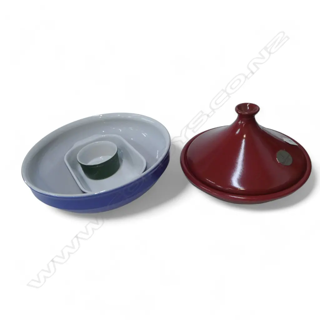 4 PCES EMILE HENRY COOK WARE INCL. BOWL 300mm dia Image 1++