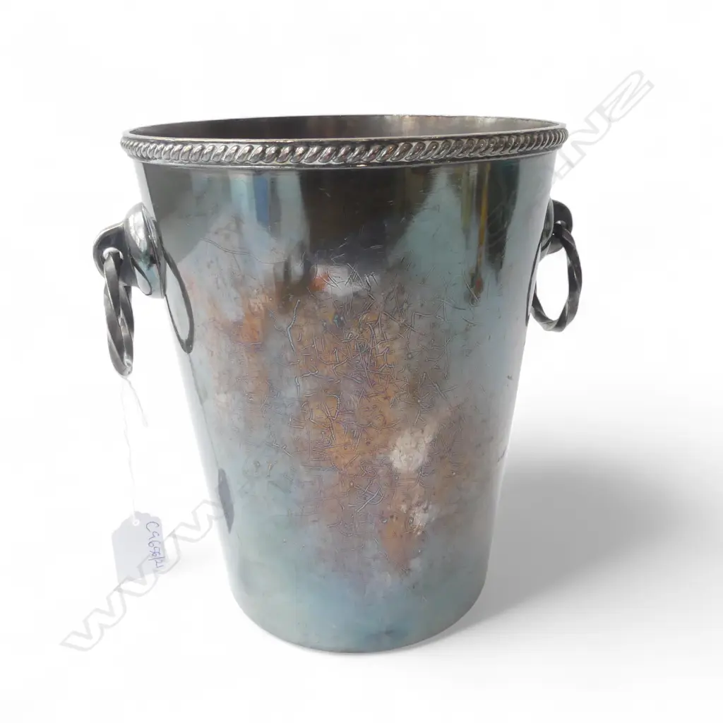 SILVER PLATE CHAMPAGNE BUCKET H.220mm Image 1++