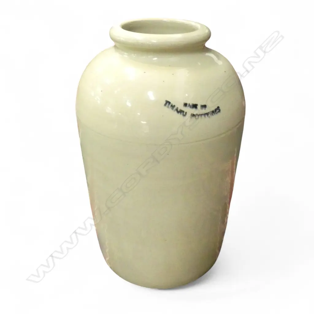 TIMARU POTTERIES STONEWARE CROCK H.370mm Image 1++