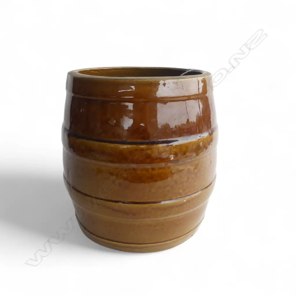 GLAZED CERAMIC BARREL (NO LID) H.260mm Image 1++