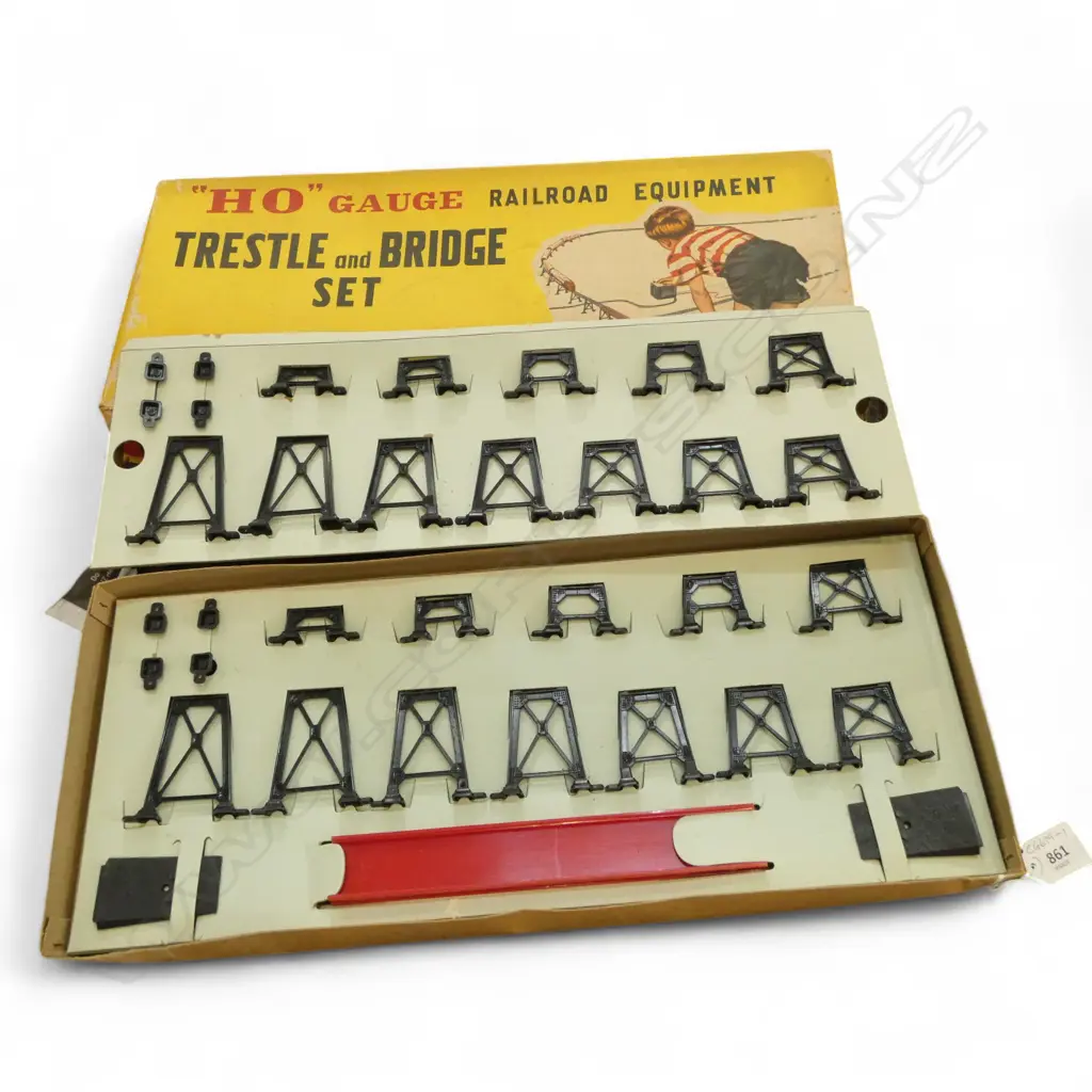 BOXED JAPANESE SAKAI HO GAUGE TRESTLE & BRIDGE SET L500MM Image 1++