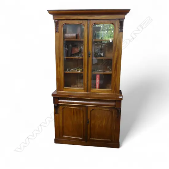 VICTORIAN MAHOGANY BOOKCASE CHIFFONIER 