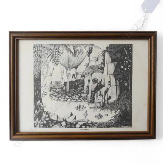 REI HAMON, STILL WATERS, PRINT, 145x210mm inscription verso from Rei Hamon '92