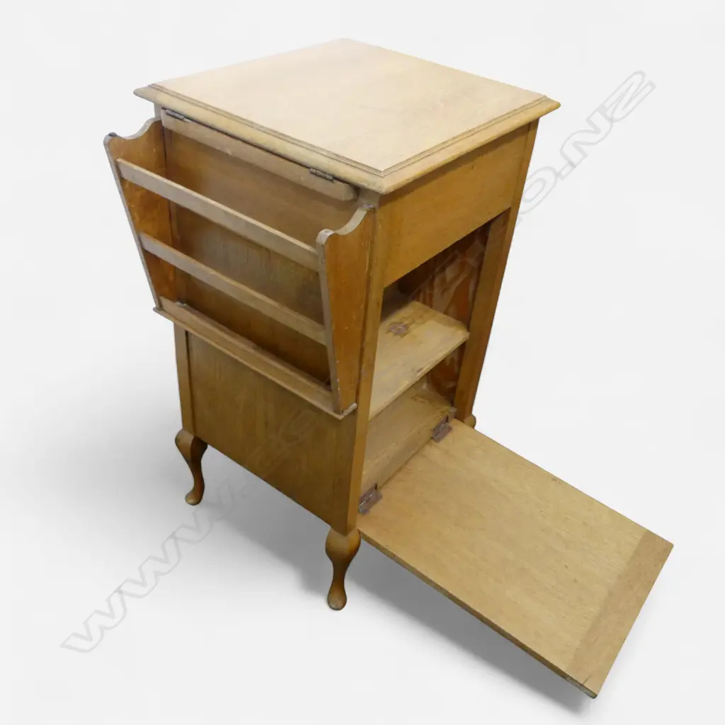 PALE OAK MULTI FUNCTION SMALL CABINET 'THE NEETER MAJOR' 500x400x790mm Image 1++