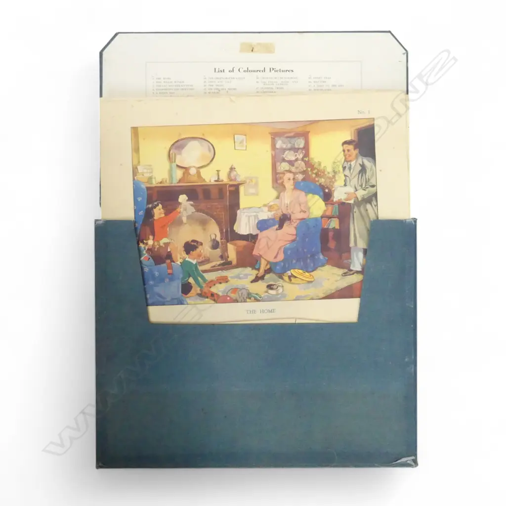 FOLDER OF VINTAGE 1930s EDUCATIONAL PRINTS 430x550mm Image 1++