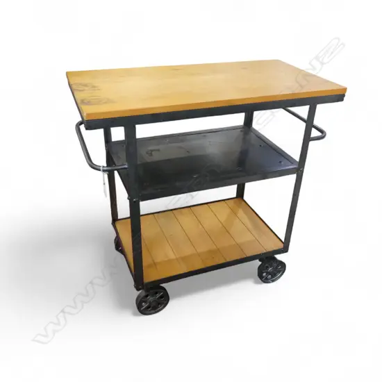 INDUSTRIAL STYLE KITCHEN TROLLEY 805x400x780mm