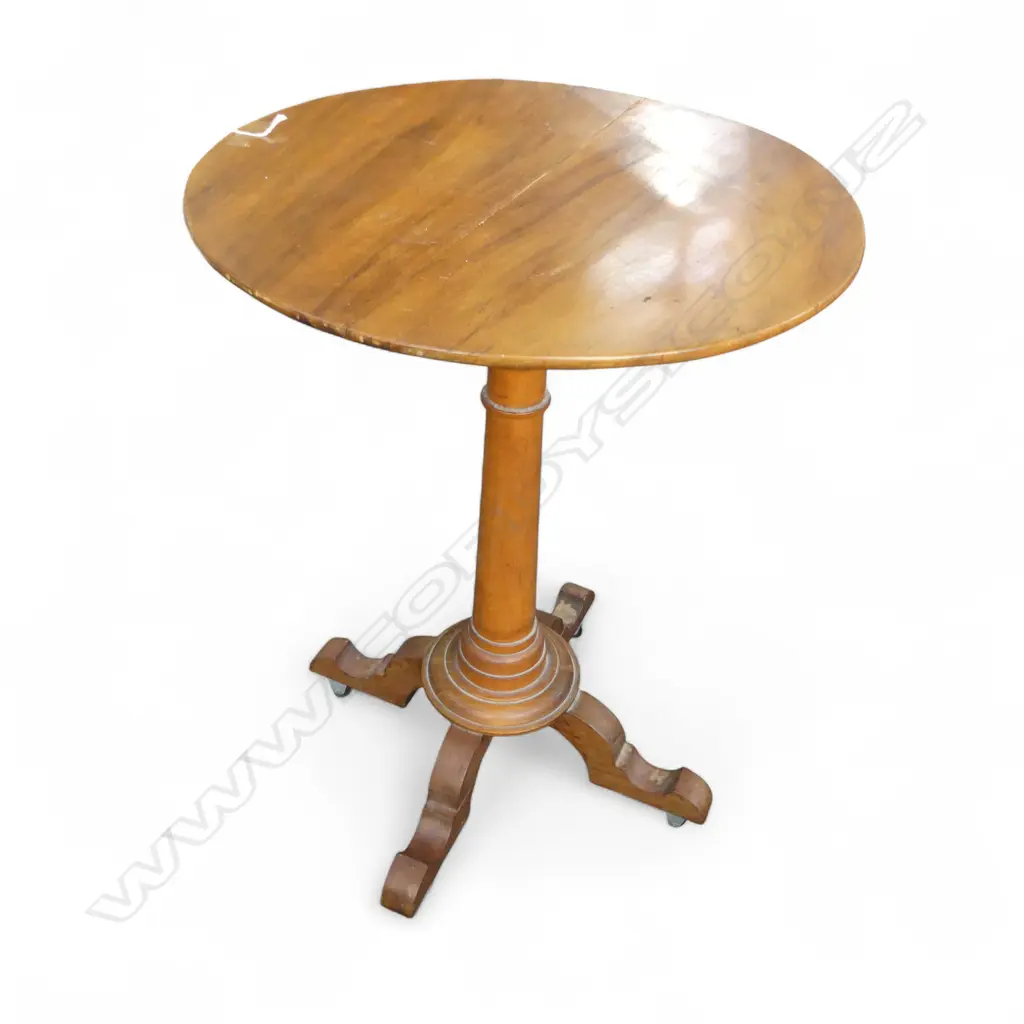 TEAK? SIDE TABLE H.640mm 460mm dia Image 1++