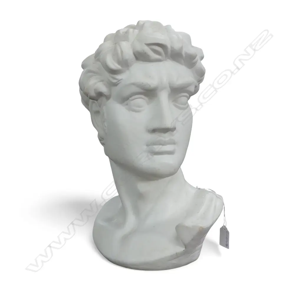 WHITE CERAMIC HEAD OF DAVID H.390mm Image 1++