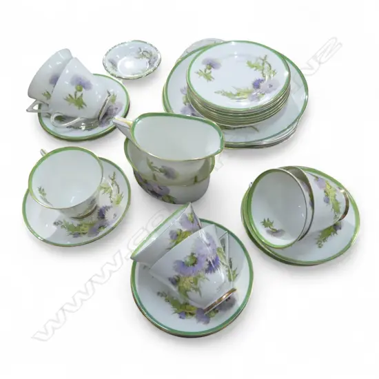 ROYAL DOULTON GLAMIS THISTLE PART TEA SET