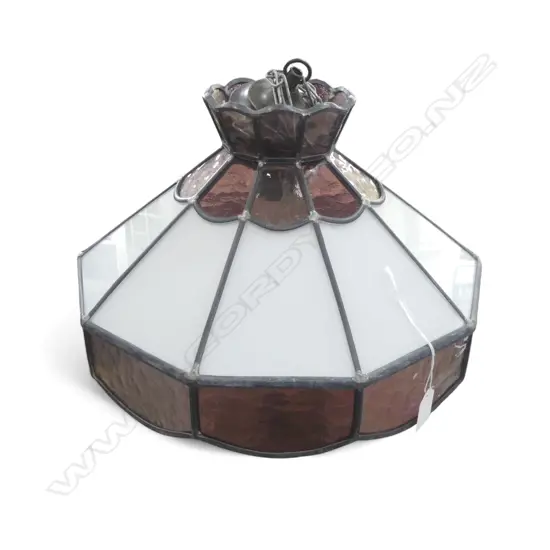 LEAD LIGHT SHADE 390mm dia