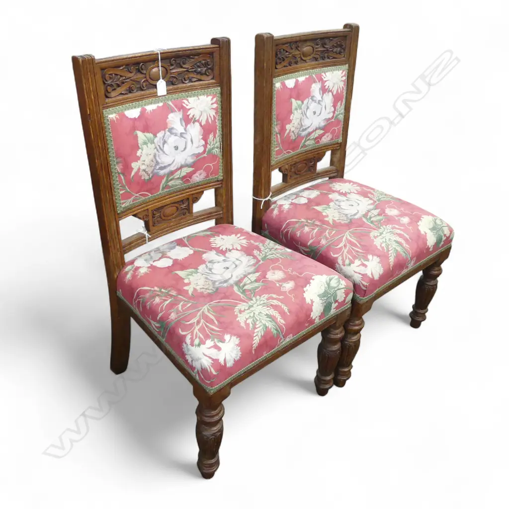 PR EARLY 20thC OAK DINING CHAIRS Image 1++