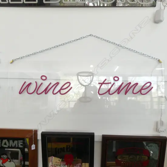 WINE TIME COMMERCIAL BAR SIGN L1010x370mm