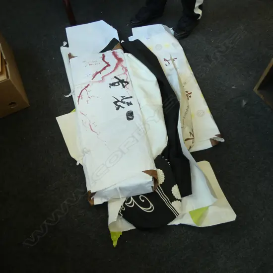 FOUR VINTAGE KIMONO IN ORIGINAL PACKAGING