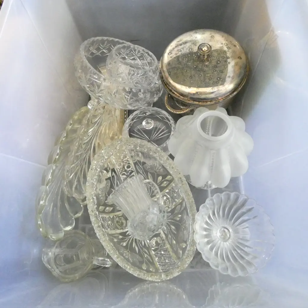 ASST. CRYSTAL, GLASSWARE, EP, etc Image 1++