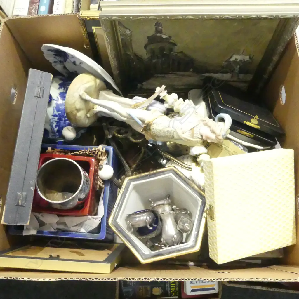 ASST. ITEMS; CHINA, ART, CASED CUTLERY ETC Image 1++