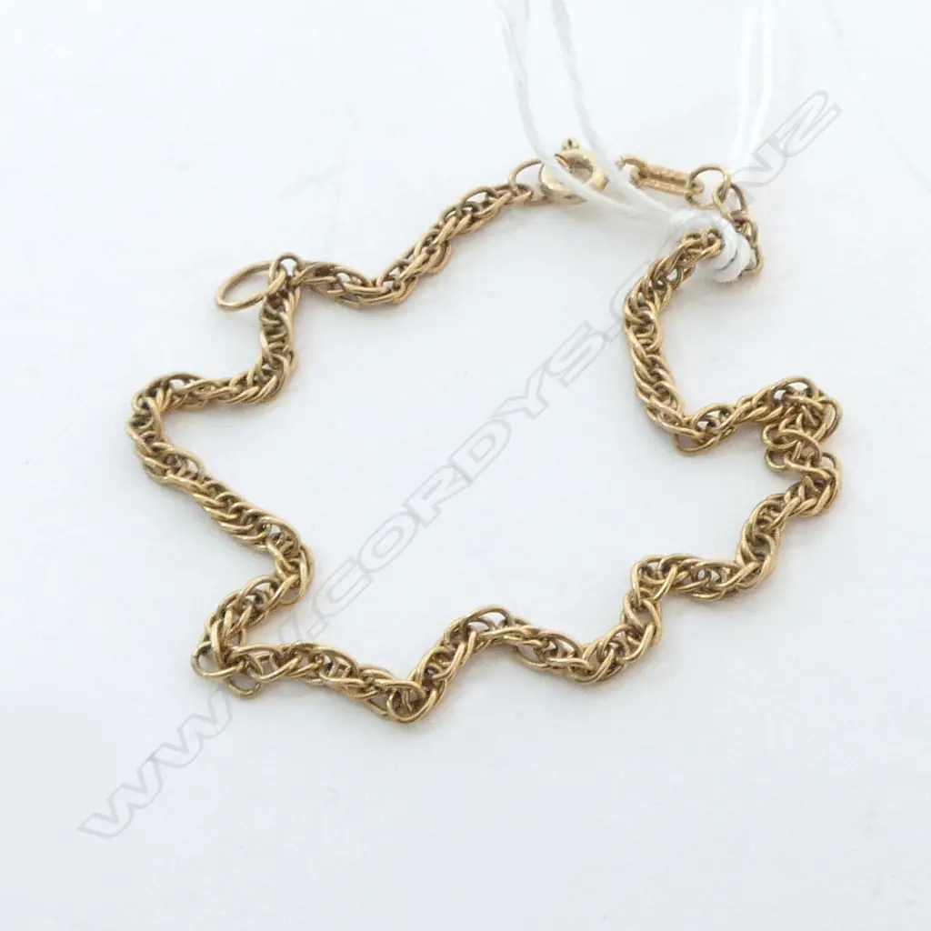 9ct YELLOW GOLD BRACELET 2.8gms Image 1++
