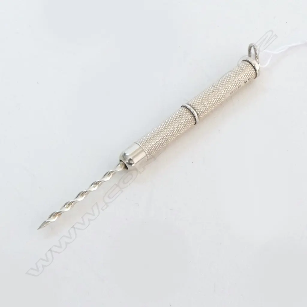 STERLING SILVER *CIGAR PIECER* for Gents FOB CHAIN 6.5 GMS Image 1++