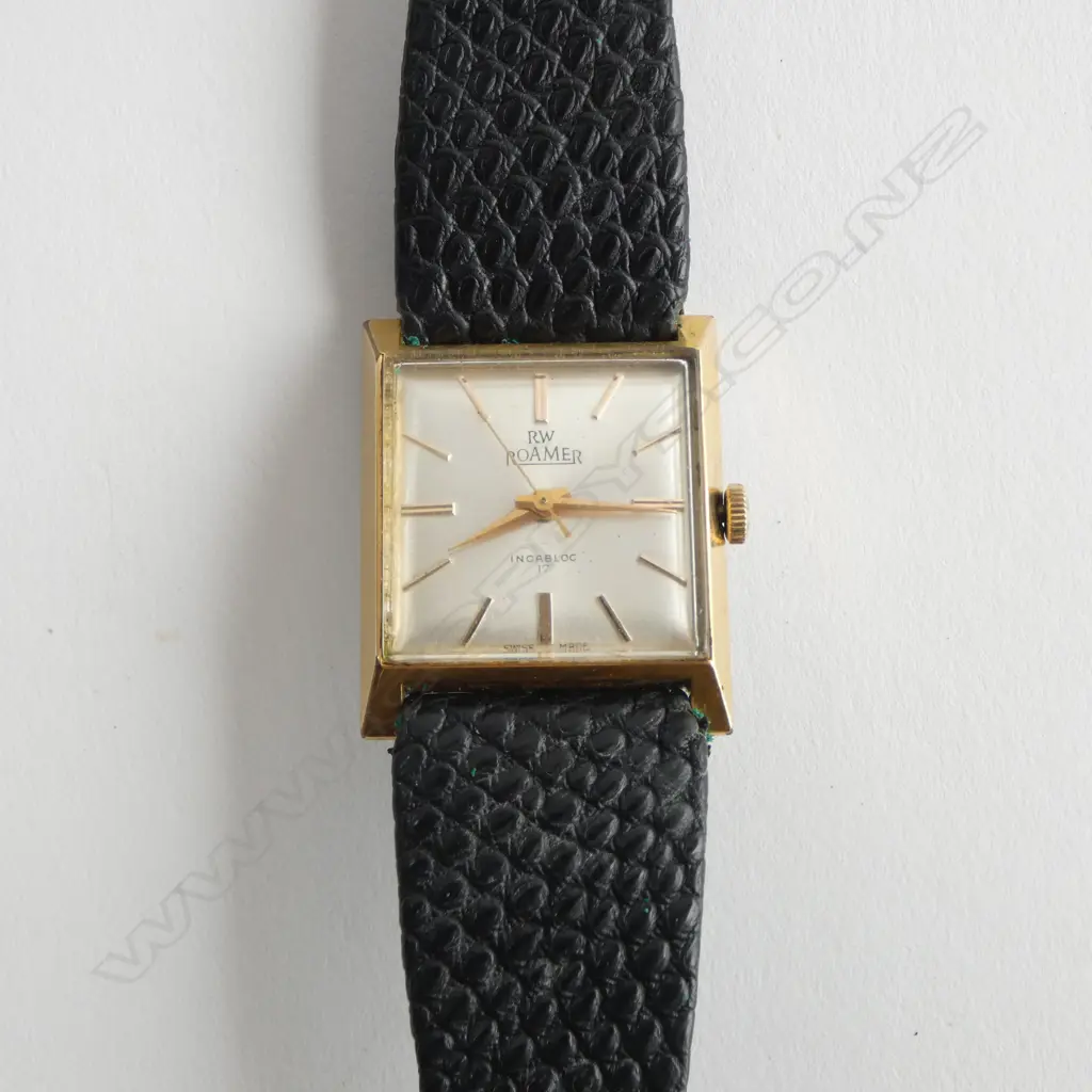 GOLD PLATED VINTAGE ROAMER WRISTWATCH c.1960s, IN WORKING ORDER Image 1++