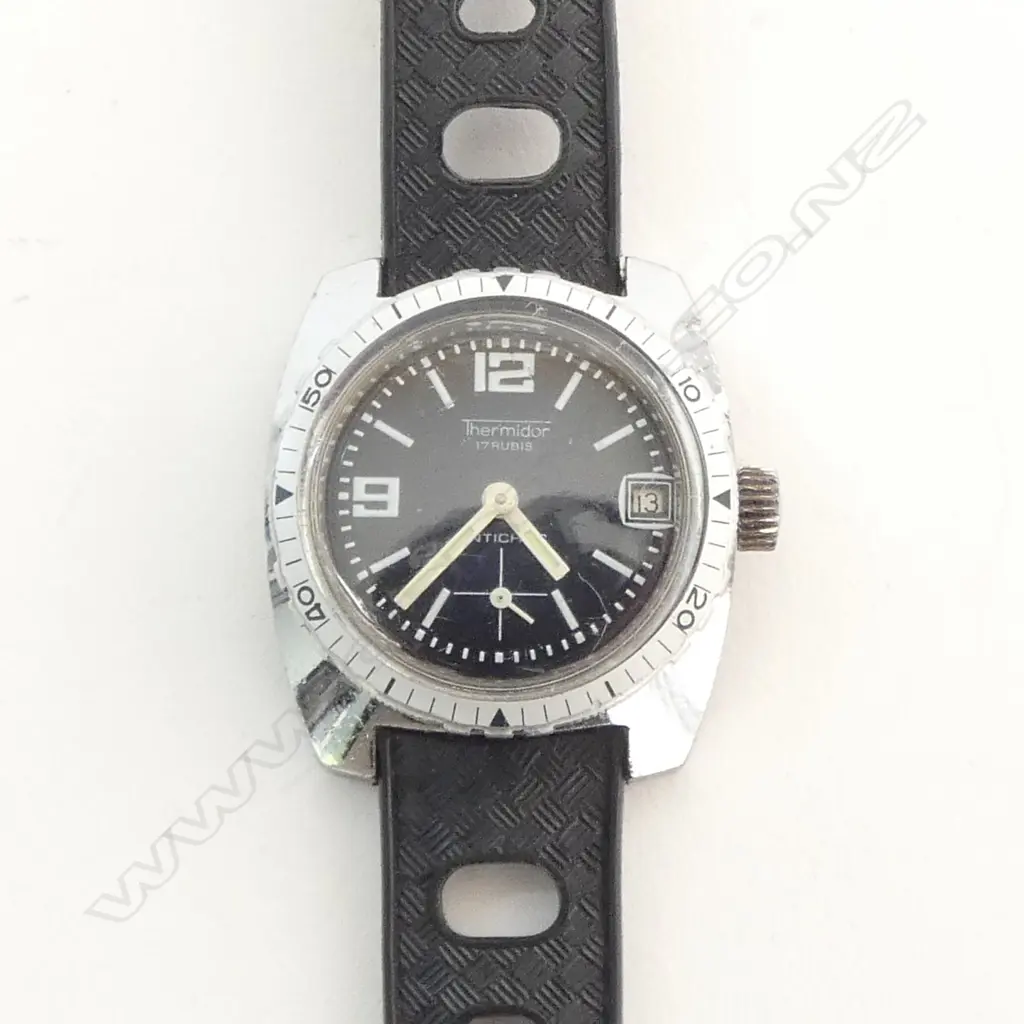 LADIES/YOUTH THERMIDOR SWISS DIVING WATCH, MANUAL WINDING, RUNNING Image 1++
