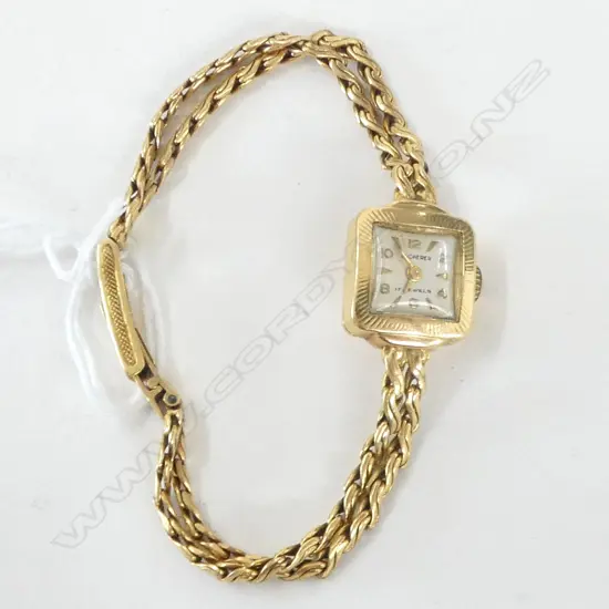 18ct YELLOW GOLD BUCHERER LADIES WRISTWATCH