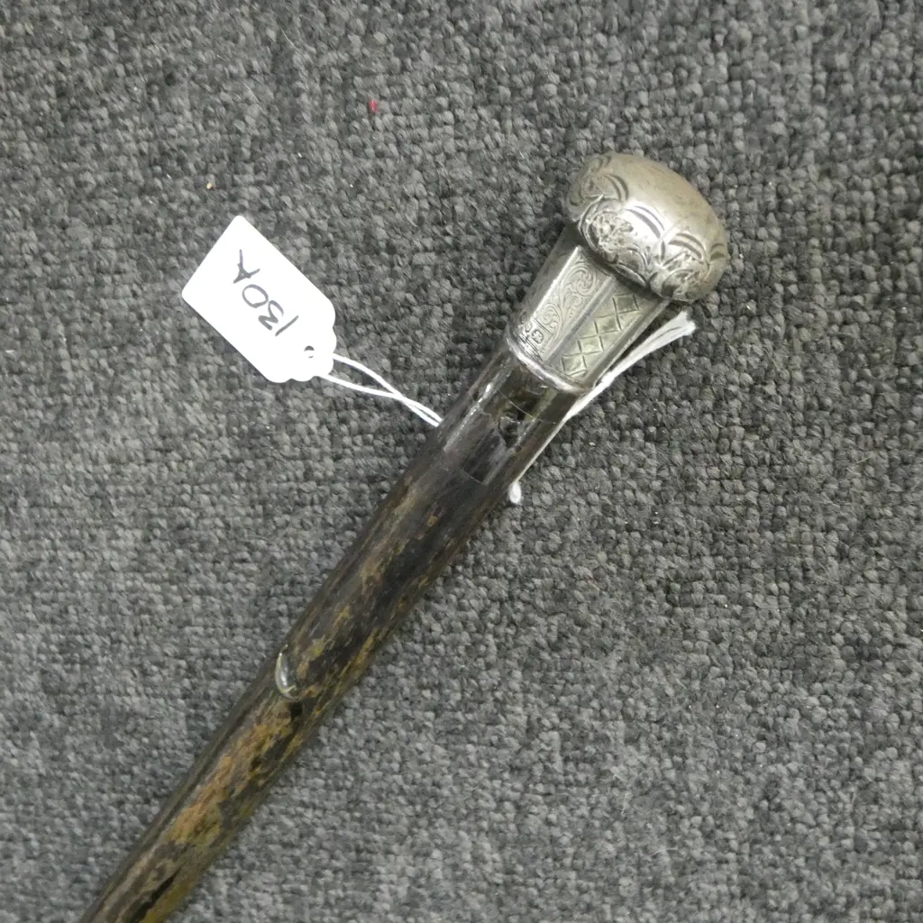 SWAGGER STICK w. STG SILVER CAP L.735mm Image 1++