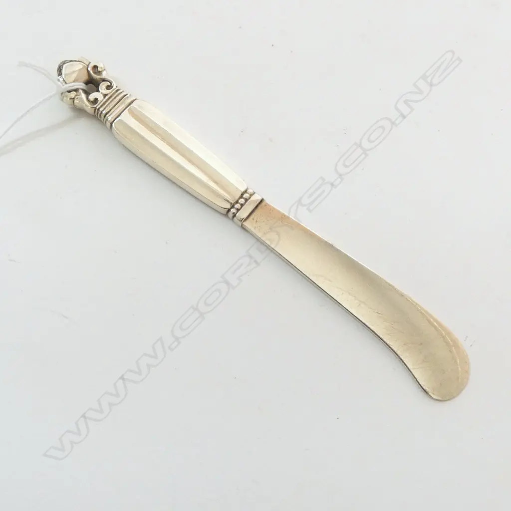GEORG JENSEN STERLING SILVER BUTTER KNIFE, L.150mm 32grms Image 1++