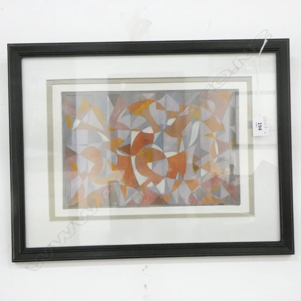 GEOFFREY FAIRBURN (1905-1999), UNTITLED ABSTRACT, W/C, SIGNED & DATED 1984, 175 x 270mm Image 1++