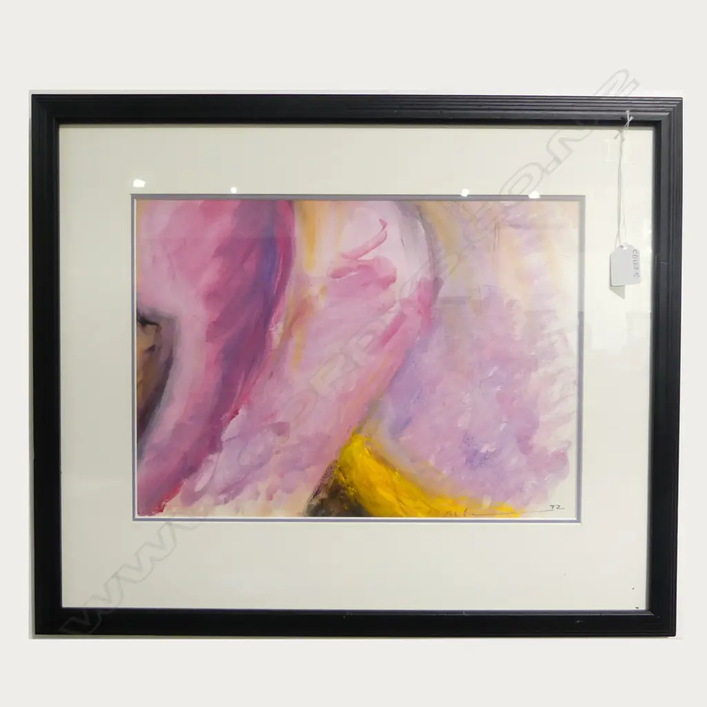 MALCOLM HARRISON, UNTITLED ABSTRACT, ACRYLIC ON PAPER, SIGNED & DATED '82, 280 x 385mm Image 1++