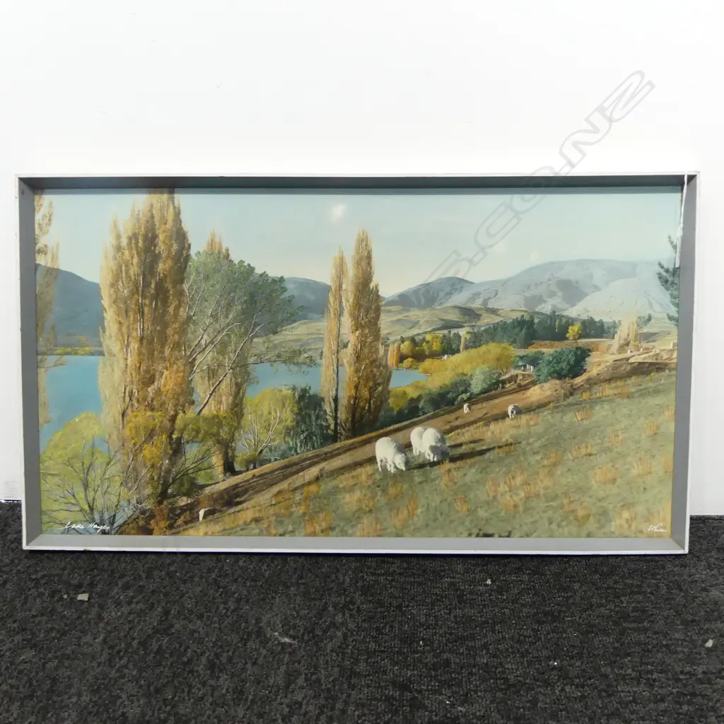 WHITES AVIATION PRINT 'LAKE HAYES' 370x680mm Image 1++