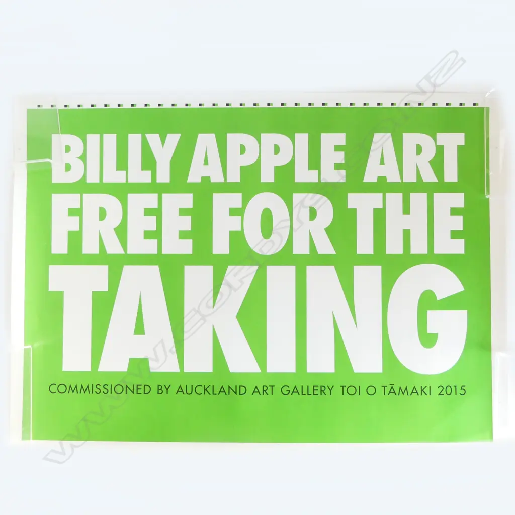 BILLY APPLE 'FREE ART FOR THE TAKING' POSTER 645x900mm Image 1++