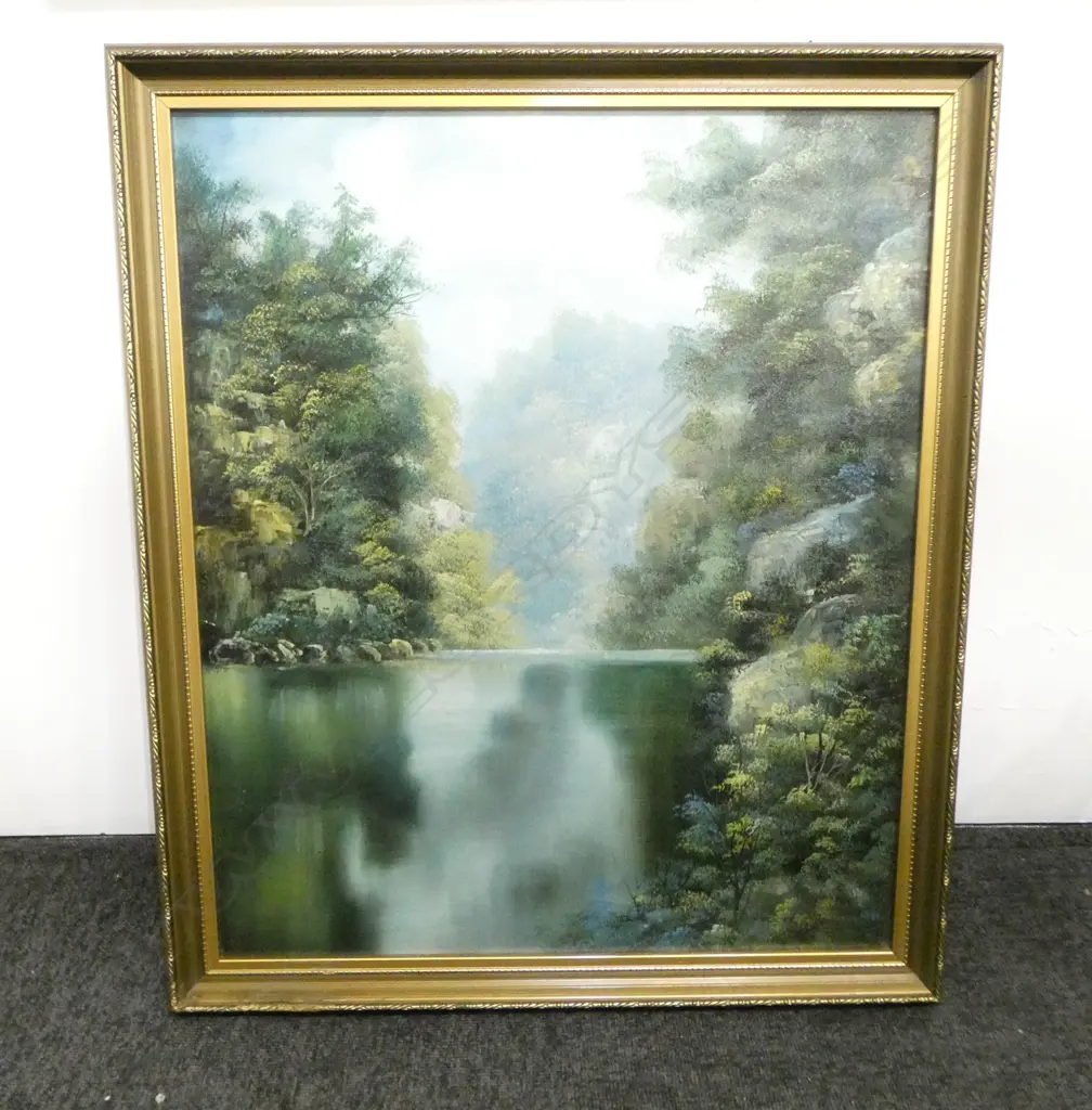 C. H. HOWARTH, WHANGANUI RIVER, OIL ON BOARD 600x505mm Image 1++