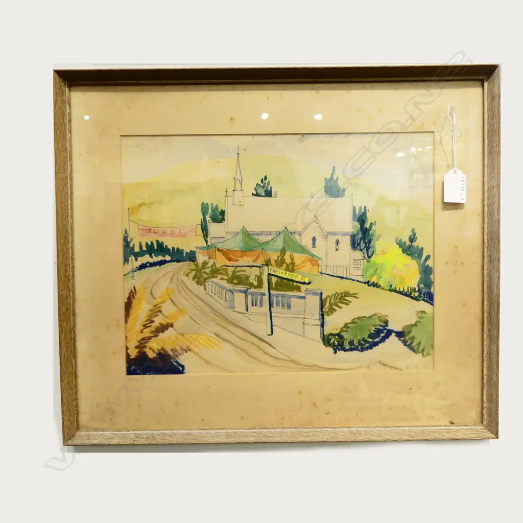 D TILLETT 'PUHOI' W/C, SIGNED, 250 x 330mm (some foxing) Image 1++
