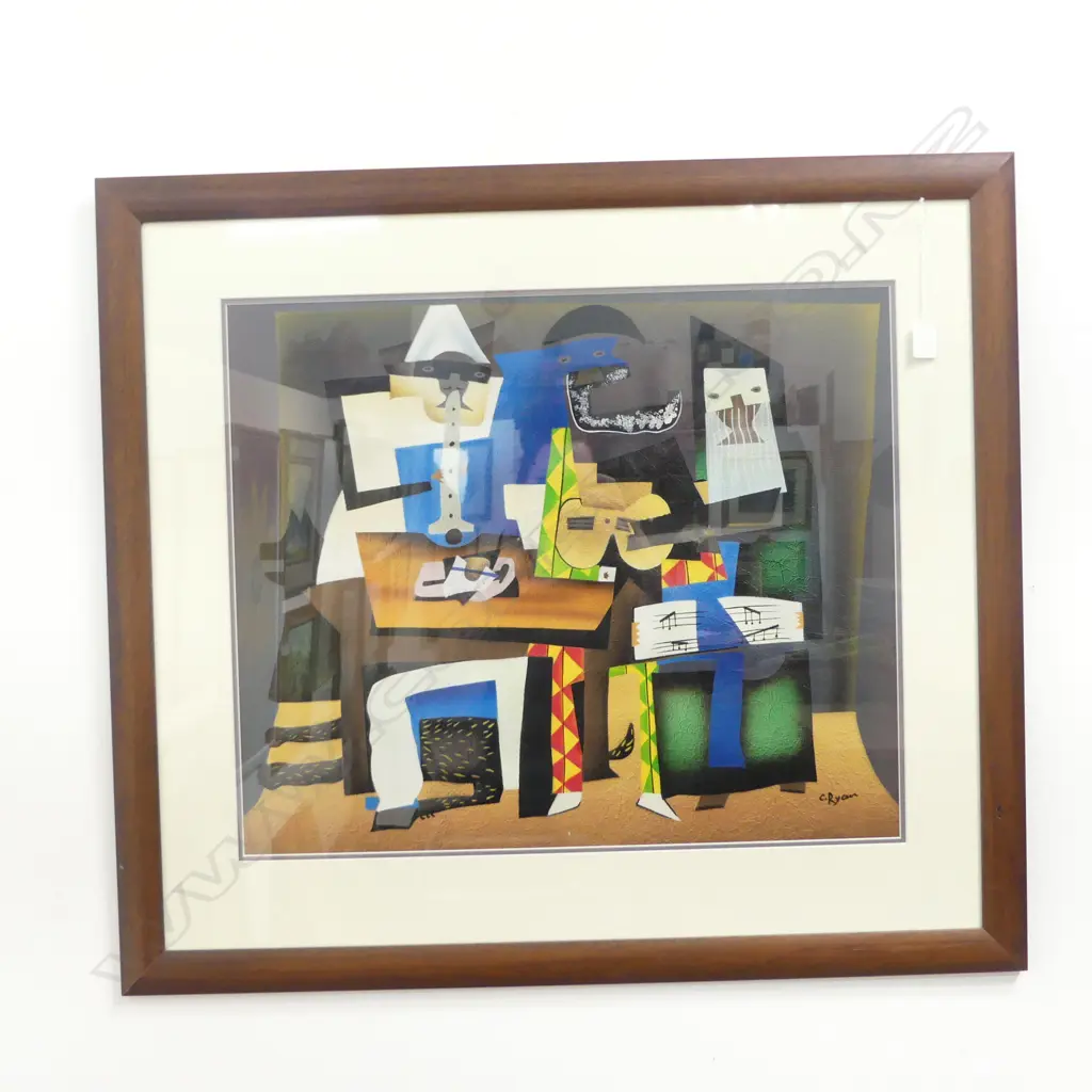 C. RYAN MUSICIANS PRINT 510x610mm Image 1++