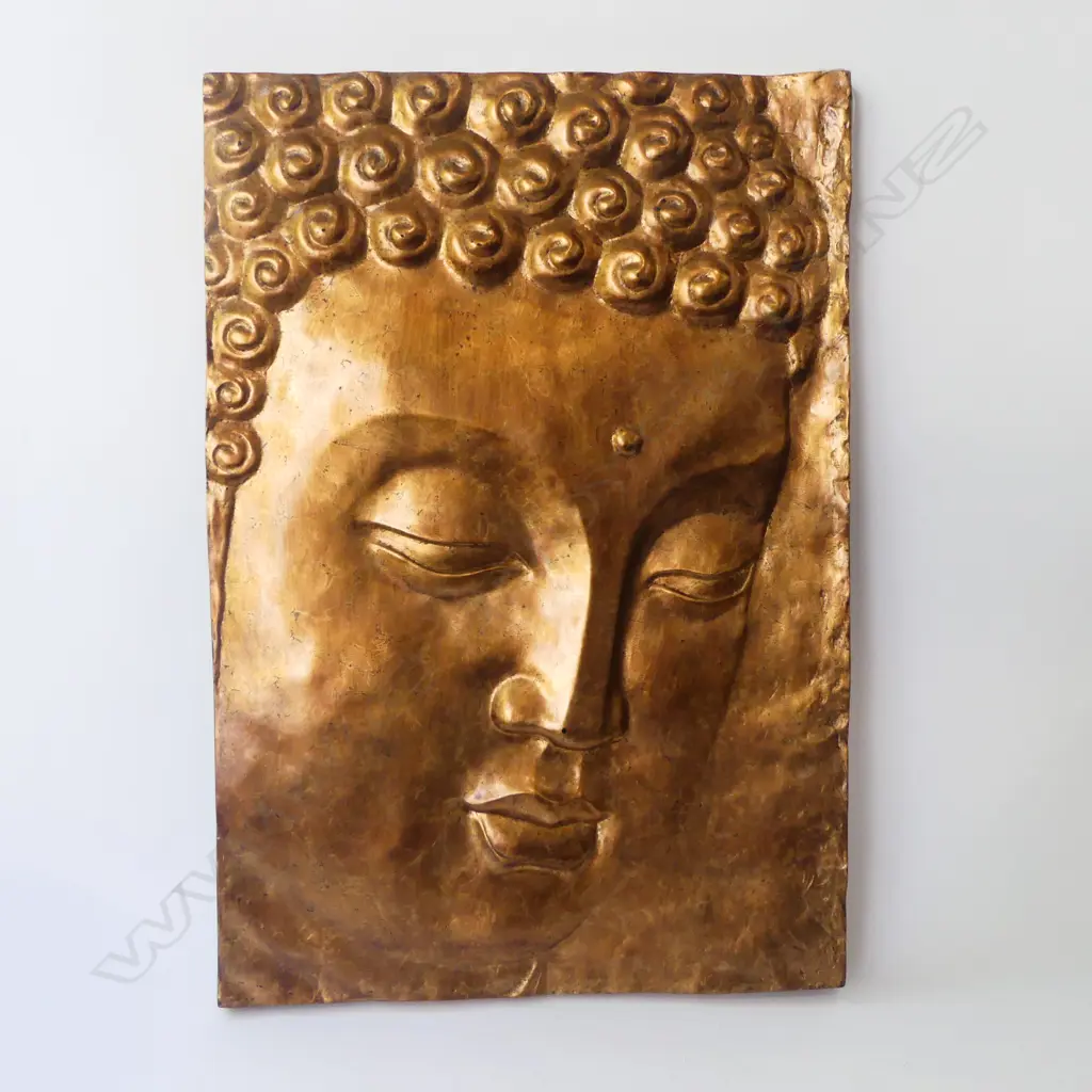 LARGE BUDDHA ARTWORK -  METALLIC BRONZE COLOR 880x610mm Image 1++