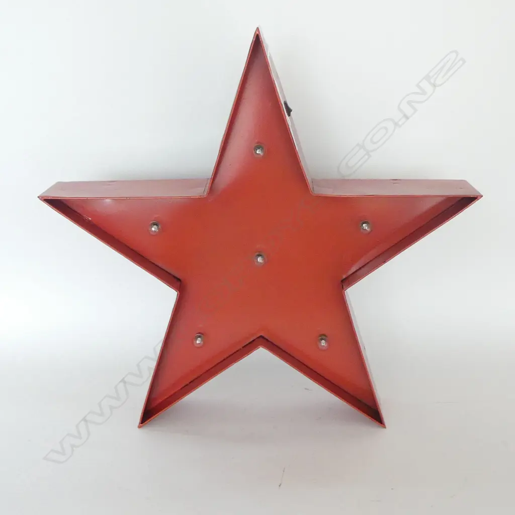 RED METAL STAR LIGHT (WORKING) H.580mm Image 1++