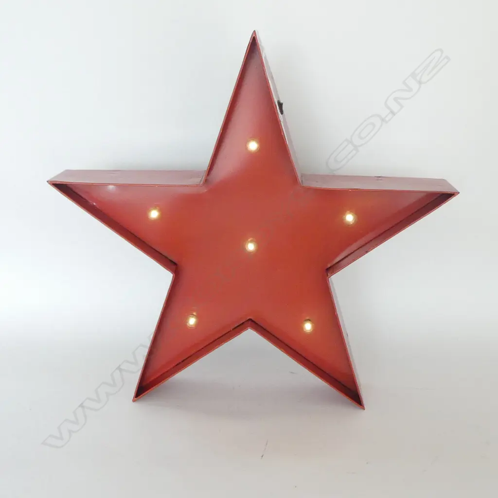 RED METAL STAR LIGHT (WORKING) H.580mm Image 1++
